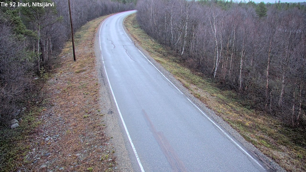 Kelikamerat Kuva Tie 92 Inari, Nitsijärvi, Inari, Lappi