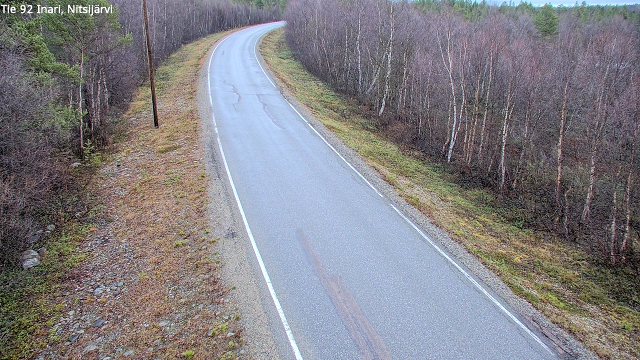 Kelikamerat Kuva Tie 92 Inari, Nitsijärvi, Inari, Lappi