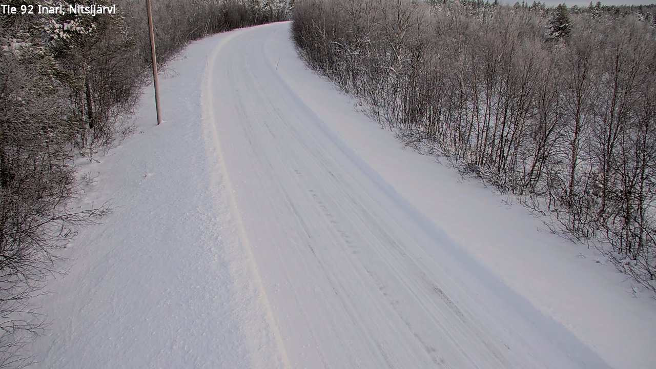 Weather Camera Image Road 92 Inari, Nitsijärvi, Inari, Lappi