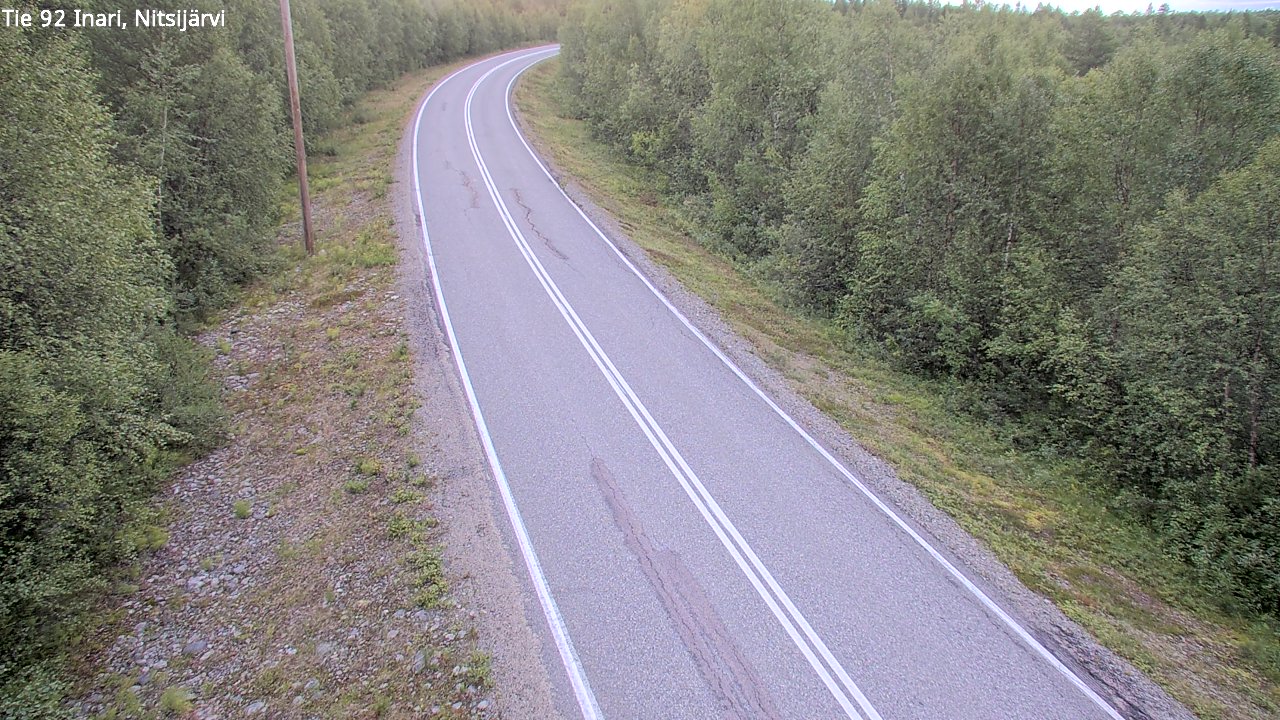 Weather Camera Image Road 92 Inari, Nitsijärvi, Inari, Lappi