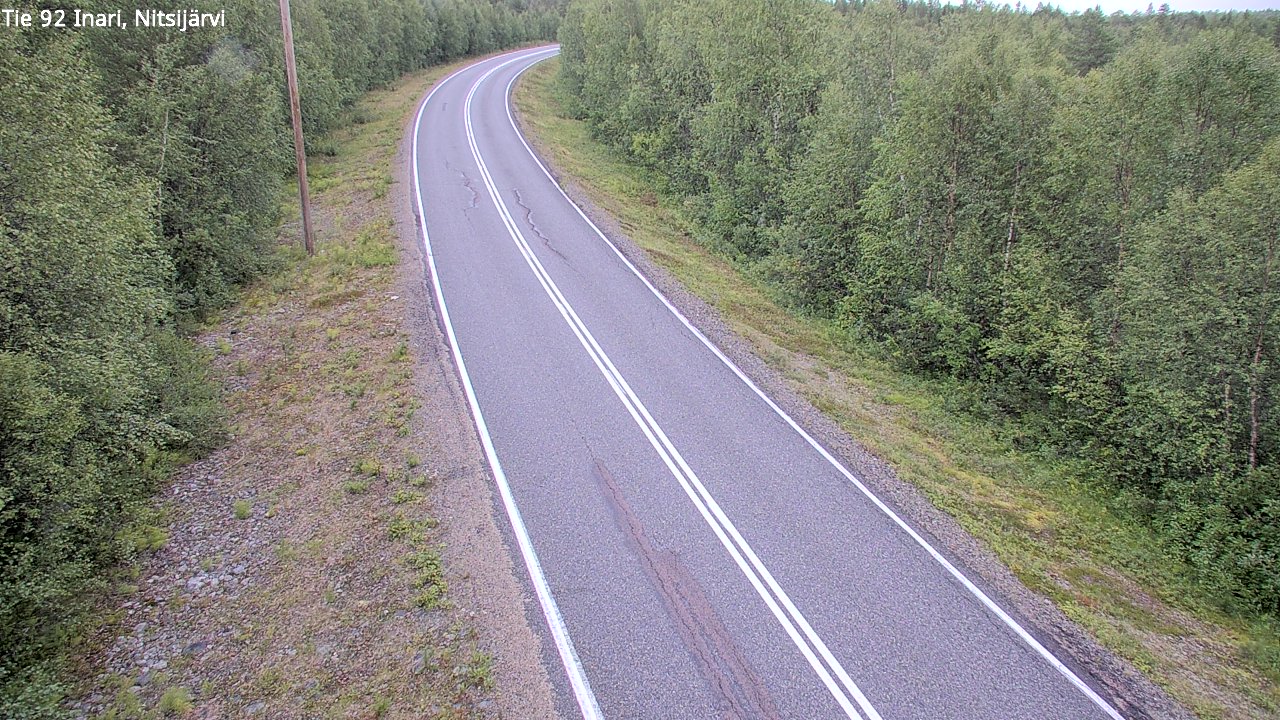 Kelikamerat Kuva Tie 92 Inari, Nitsijärvi, Inari, Lappi