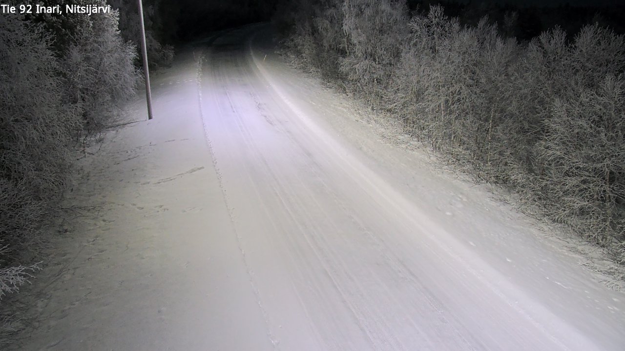 Kelikamerat Kuva Tie 92 Inari, Nitsijärvi, Inari, Lappi