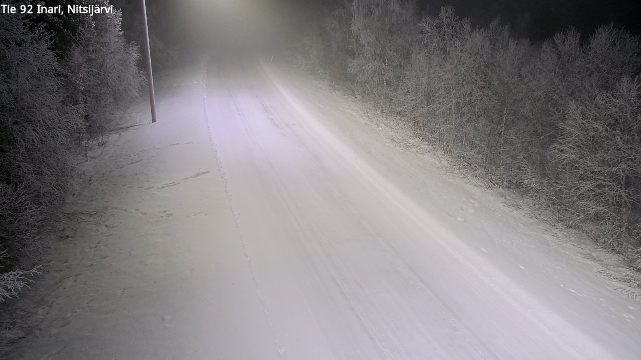 Kelikamerat Kuva Tie 92 Inari, Nitsijärvi, Inari, Lappi