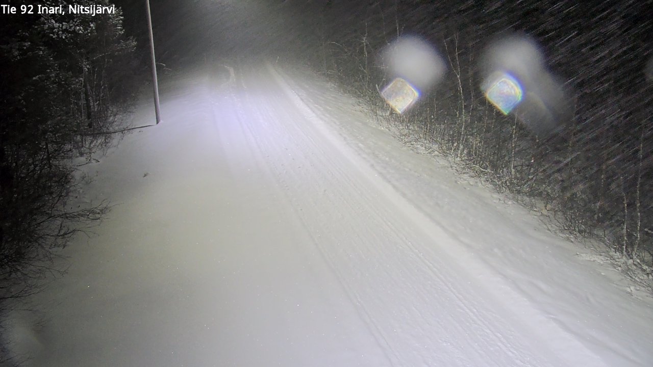 Weather Camera Image Road 92 Inari, Nitsijärvi, Inari, Lappi