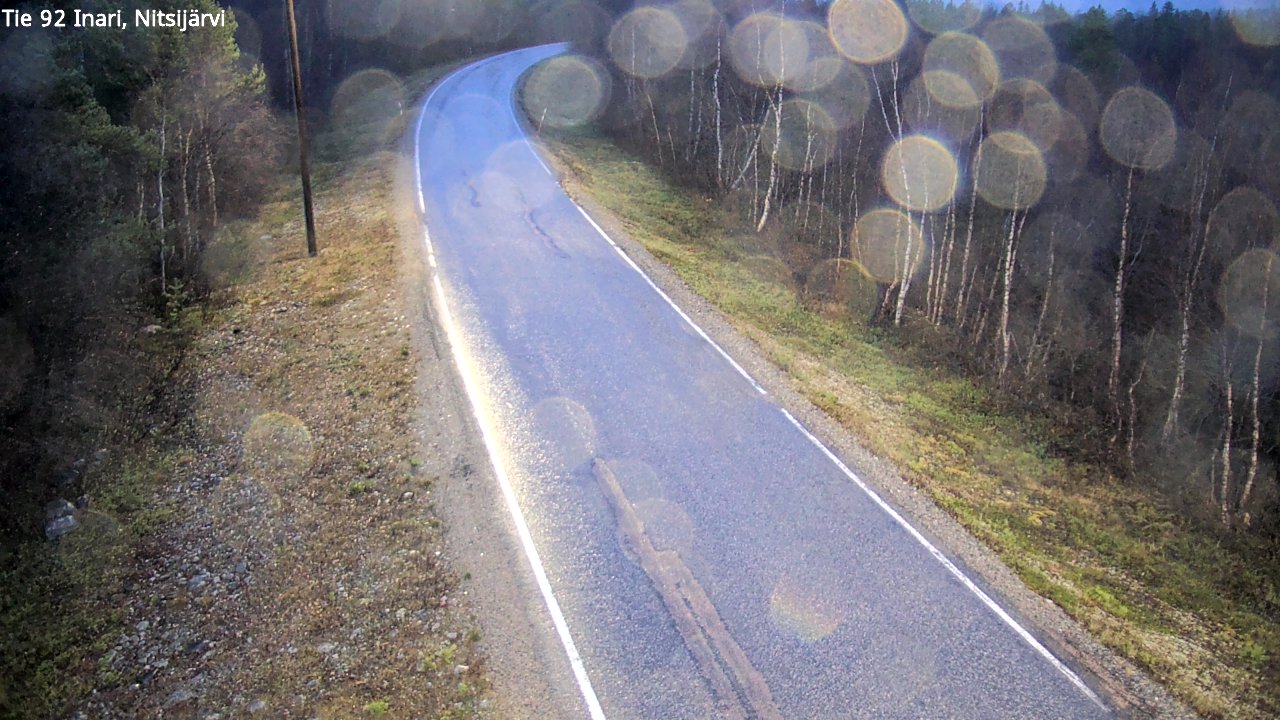 Kelikamerat Kuva Tie 92 Inari, Nitsijärvi, Inari, Lappi