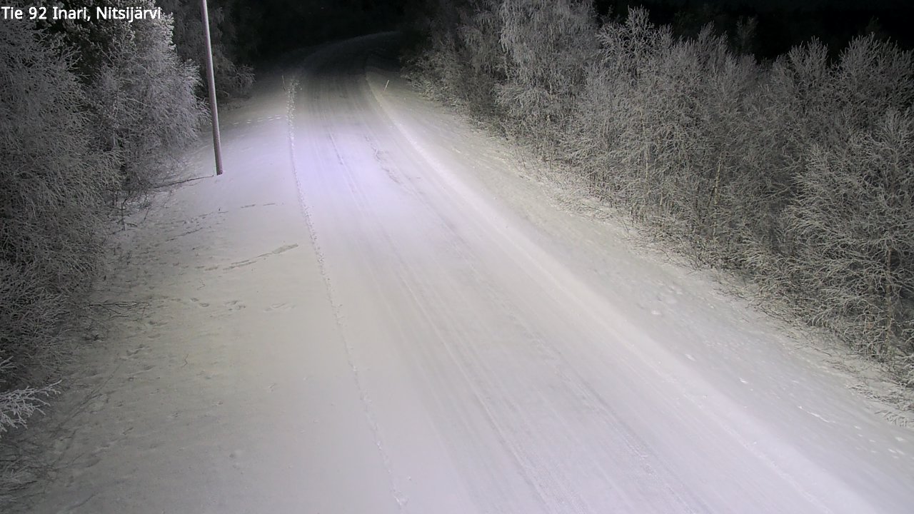 Kelikamerat Kuva Tie 92 Inari, Nitsijärvi, Inari, Lappi
