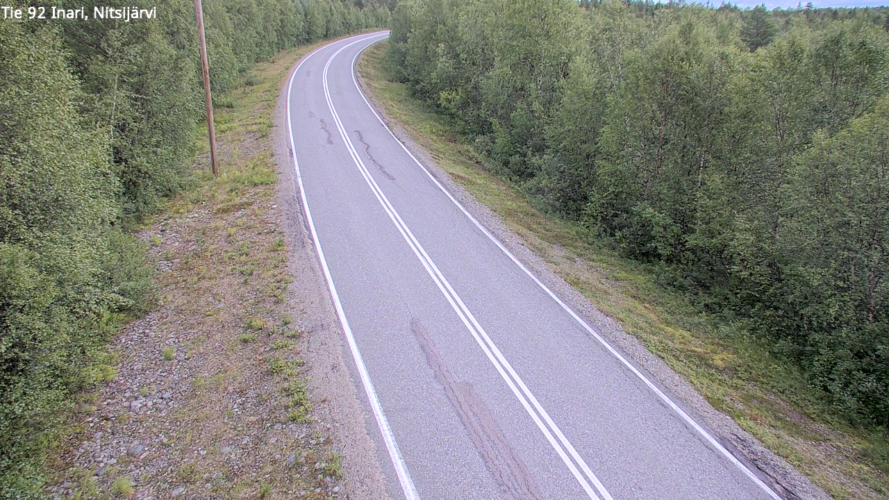 Kelikamerat Kuva Tie 92 Inari, Nitsijärvi, Inari, Lappi