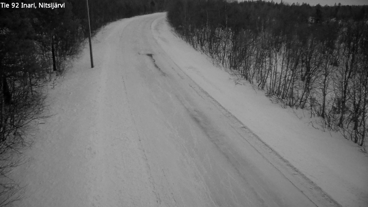 Kelikamerat Kuva Tie 92 Inari, Nitsijärvi, Inari, Lappi