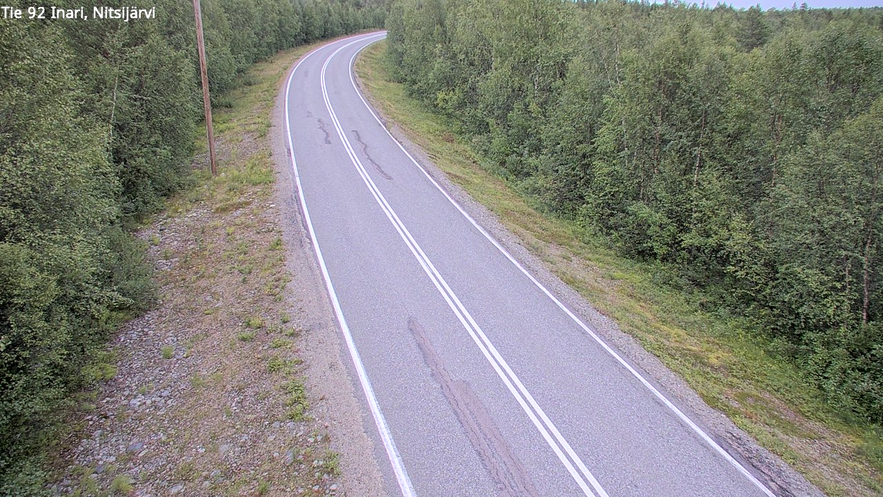 Weather Camera Image Väg 92 Enare, Nitsijärvi, Inari, Lappi