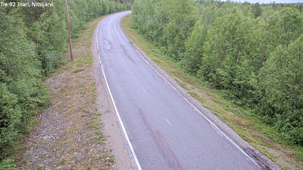 Weather Camera Image Road 92 Inari, Nitsijärvi, Inari, Lappi