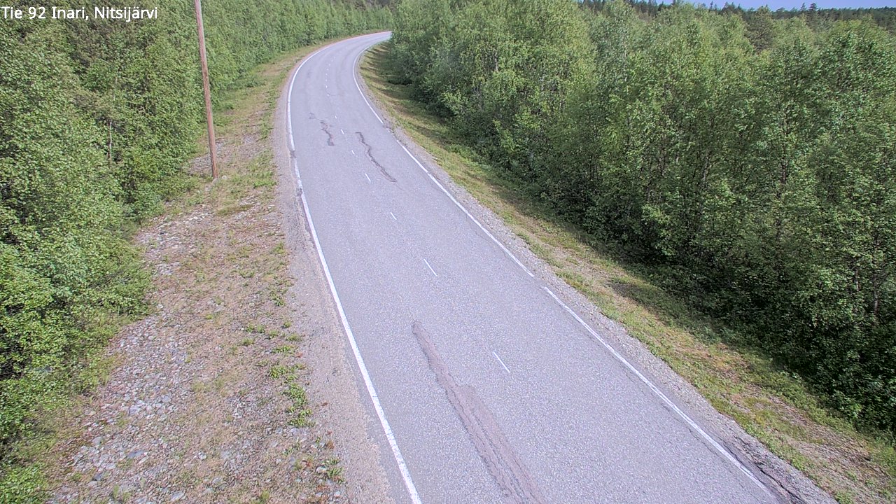 Kelikamerat Kuva Tie 92 Inari, Nitsijärvi, Inari, Lappi