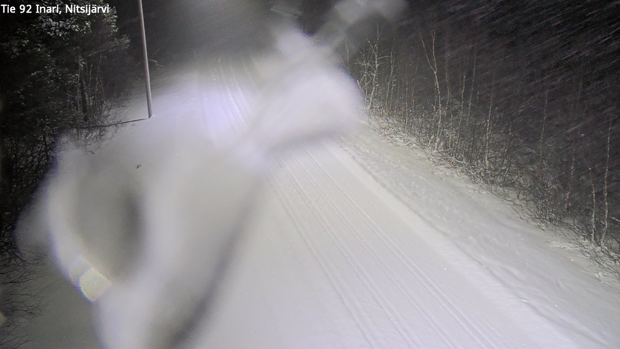 Weather Camera Image Road 92 Inari, Nitsijärvi, Inari, Lappi