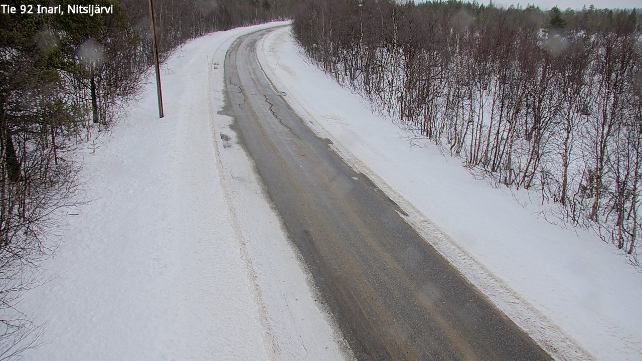 Weather Camera Image Väg 92 Enare, Nitsijärvi, Inari, Lappi