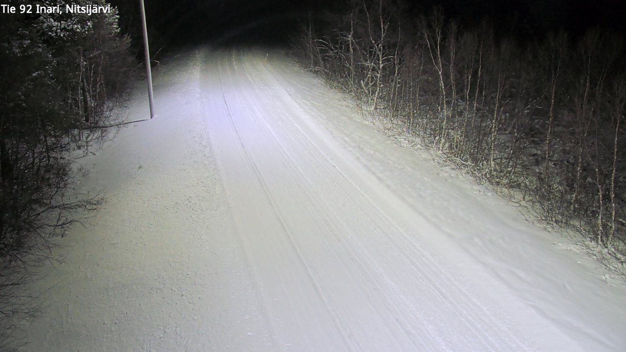 Weather Camera Image Road 92 Inari, Nitsijärvi, Inari, Lappi