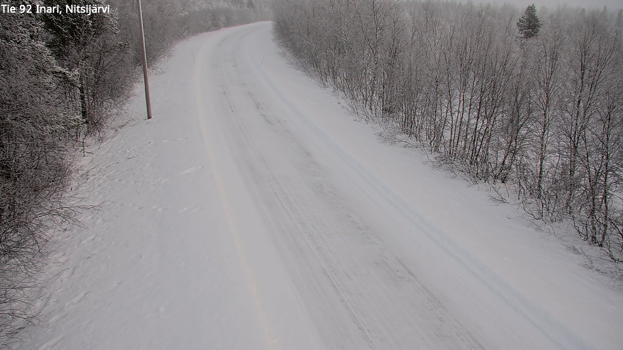 Kelikamerat Kuva Tie 92 Inari, Nitsijärvi, Inari, Lappi
