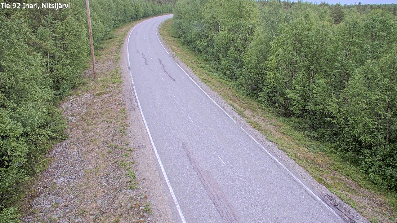 Kelikamerat Kuva Tie 92 Inari, Nitsijärvi, Inari, Lappi