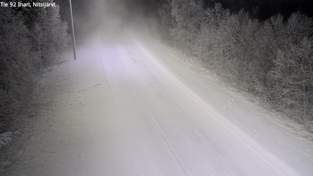 Kelikamerat Kuva Tie 92 Inari, Nitsijärvi, Inari, Lappi