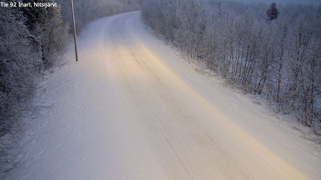 Kelikamerat Kuva Tie 92 Inari, Nitsijärvi, Inari, Lappi