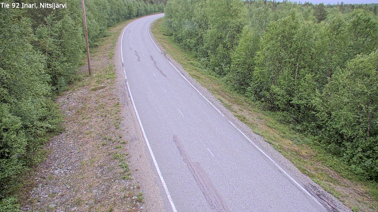 Kelikamerat Kuva Tie 92 Inari, Nitsijärvi, Inari, Lappi