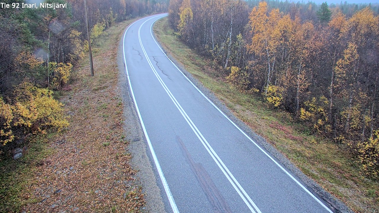 Weather Camera Image Road 92 Inari, Nitsijärvi, Inari, Lappi