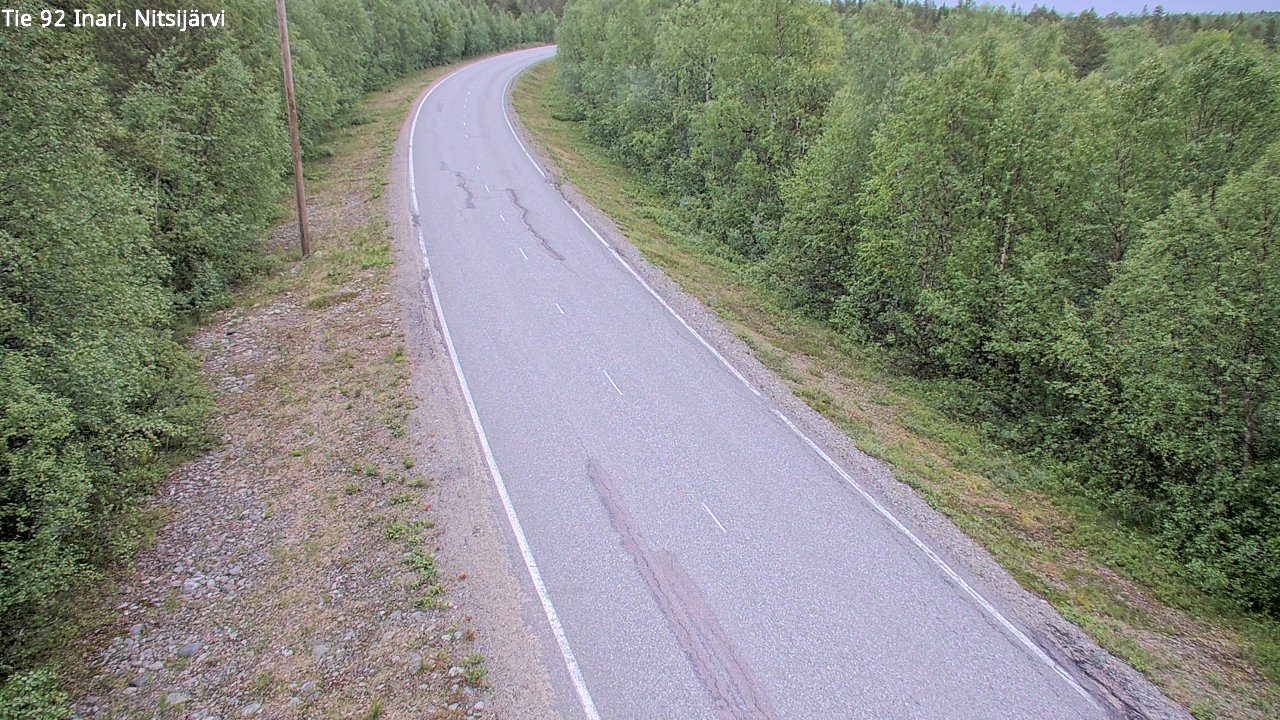 Kelikamerat Kuva Tie 92 Inari, Nitsijärvi, Inari, Lappi