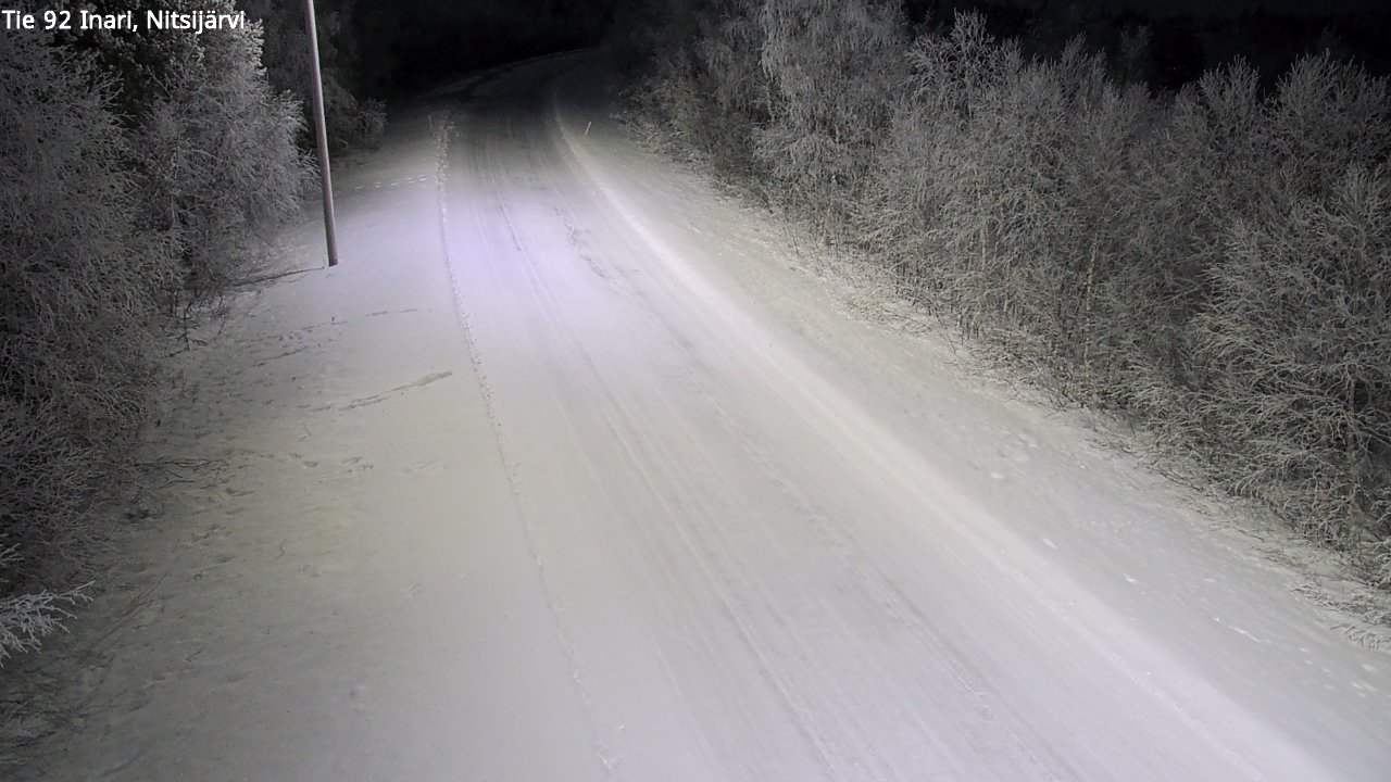 Kelikamerat Kuva Tie 92 Inari, Nitsijärvi, Inari, Lappi