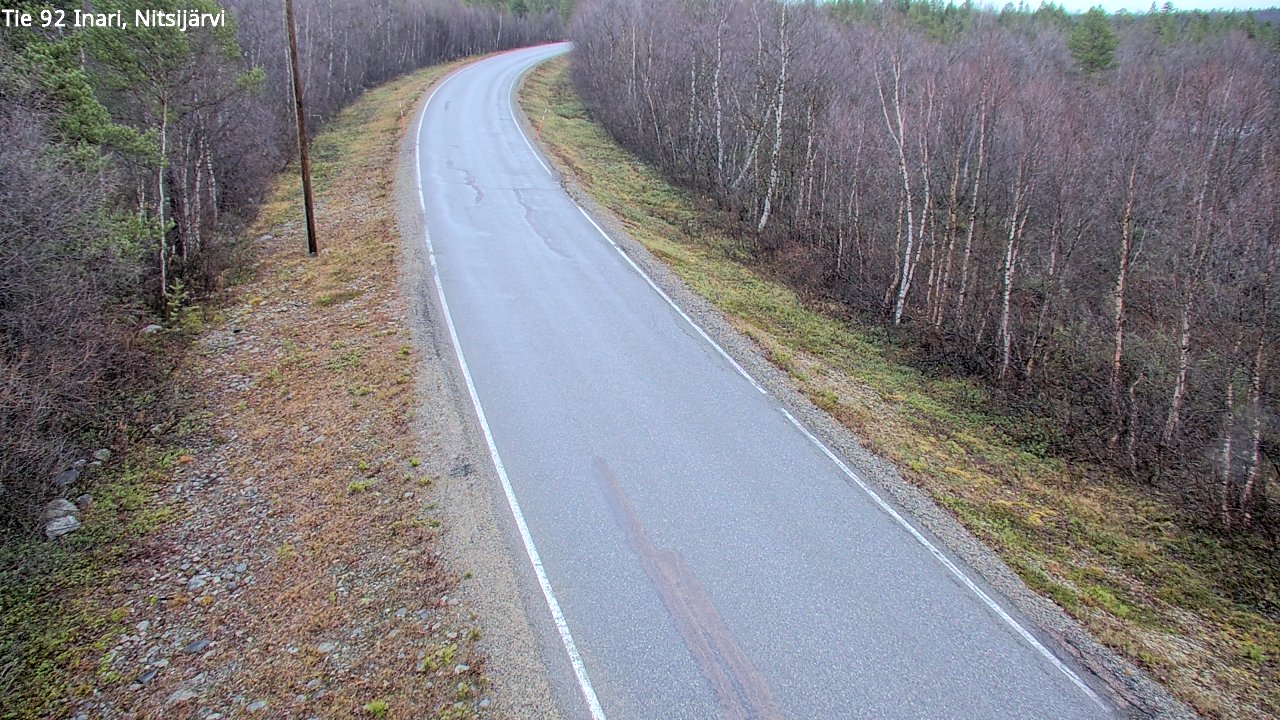 Kelikamerat Kuva Tie 92 Inari, Nitsijärvi, Inari, Lappi