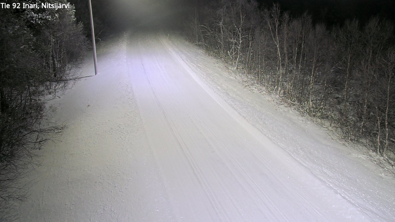 Weather Camera Image Road 92 Inari, Nitsijärvi, Inari, Lappi
