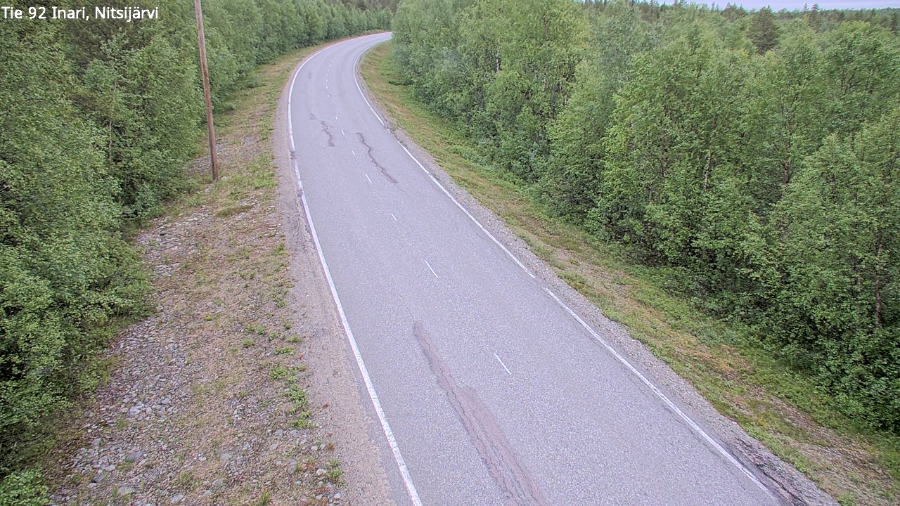 Kelikamerat Kuva Tie 92 Inari, Nitsijärvi, Inari, Lappi