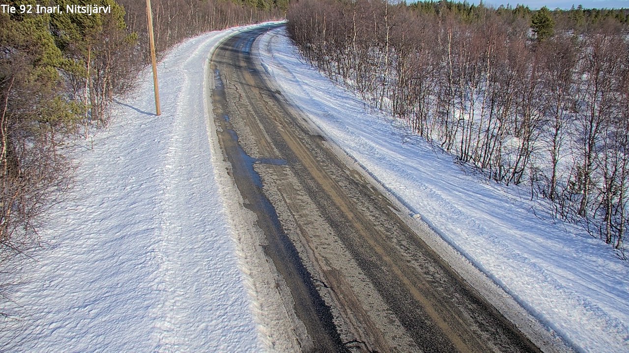 Kelikamerat Kuva Tie 92 Inari, Nitsijärvi, Inari, Lappi
