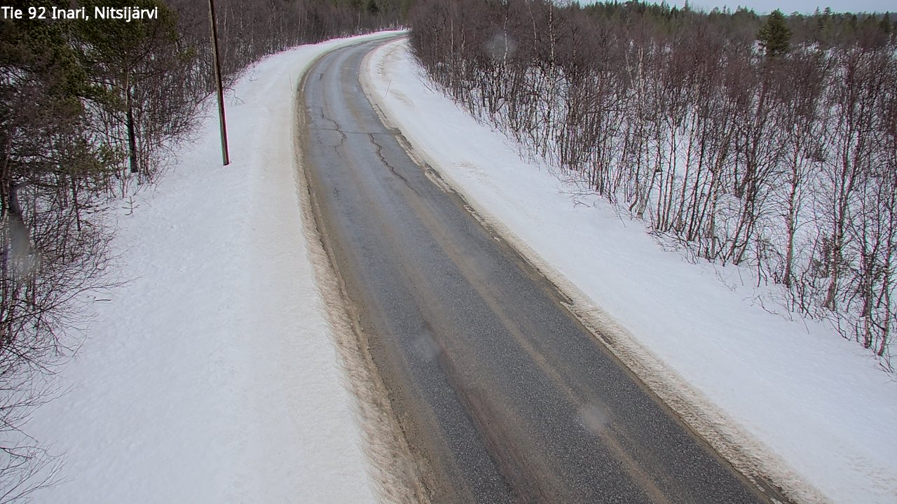 Weather Camera Image Road 92 Inari, Nitsijärvi, Inari, Lappi