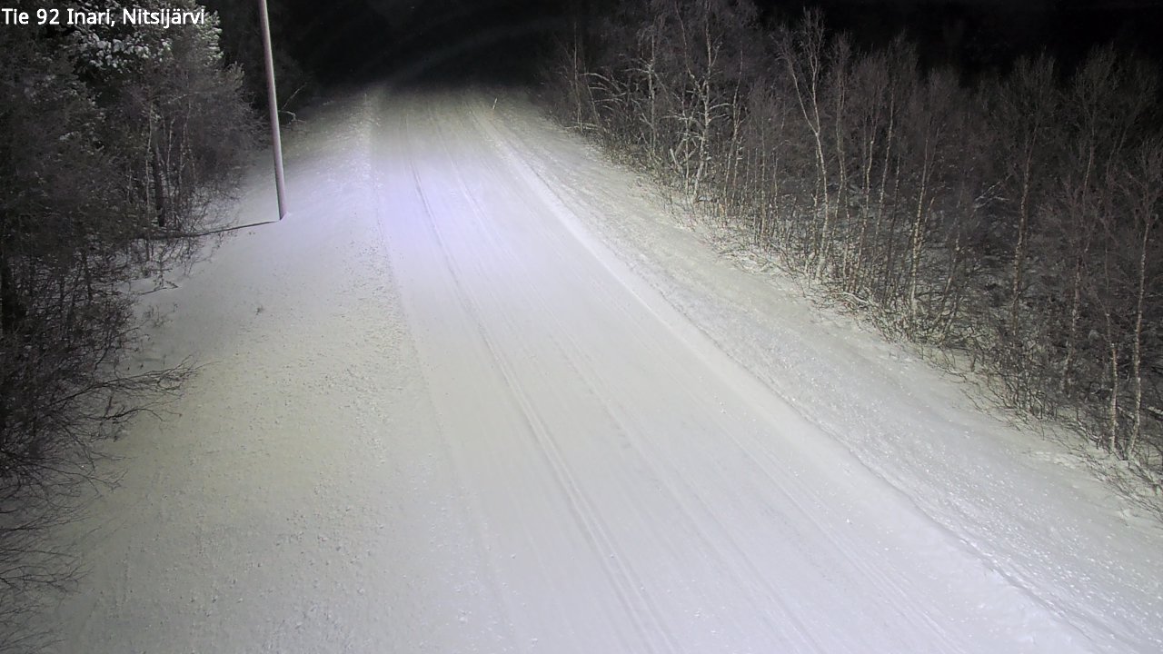 Weather Camera Image Road 92 Inari, Nitsijärvi, Inari, Lappi