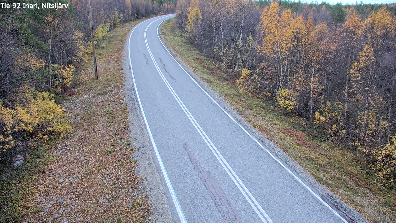 Kelikamerat Kuva Tie 92 Inari, Nitsijärvi, Inari, Lappi