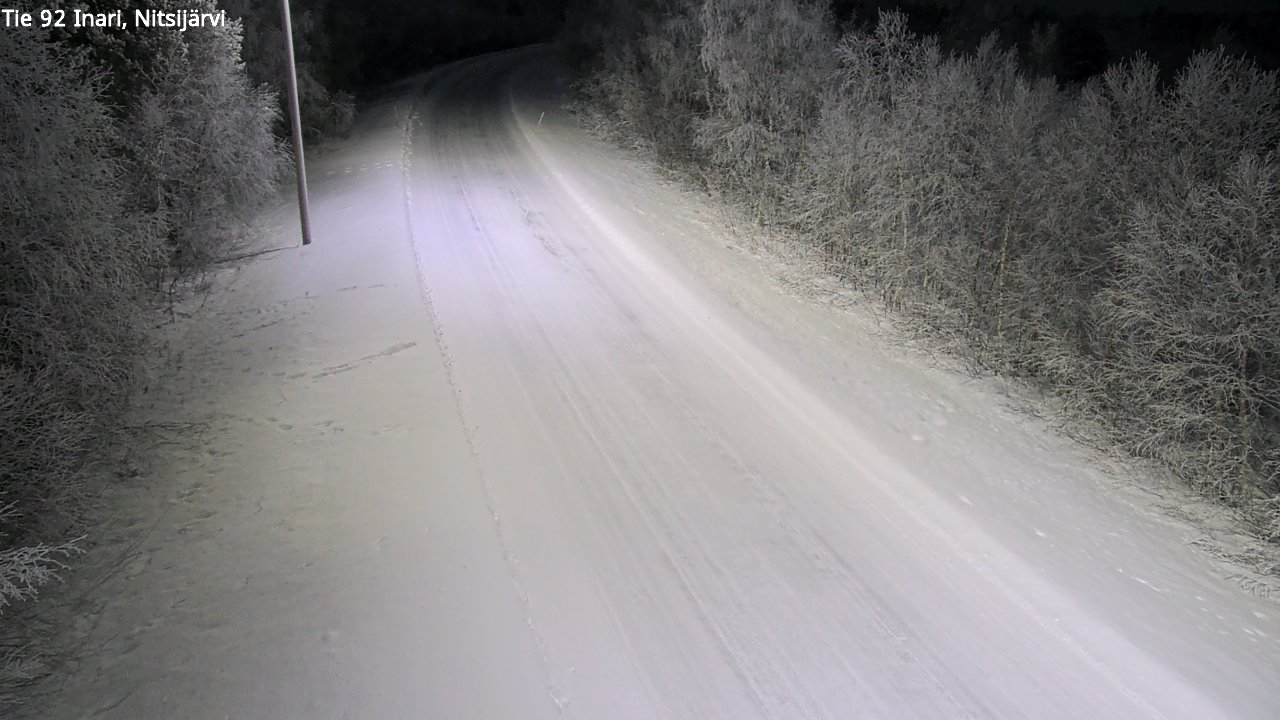 Kelikamerat Kuva Tie 92 Inari, Nitsijärvi, Inari, Lappi