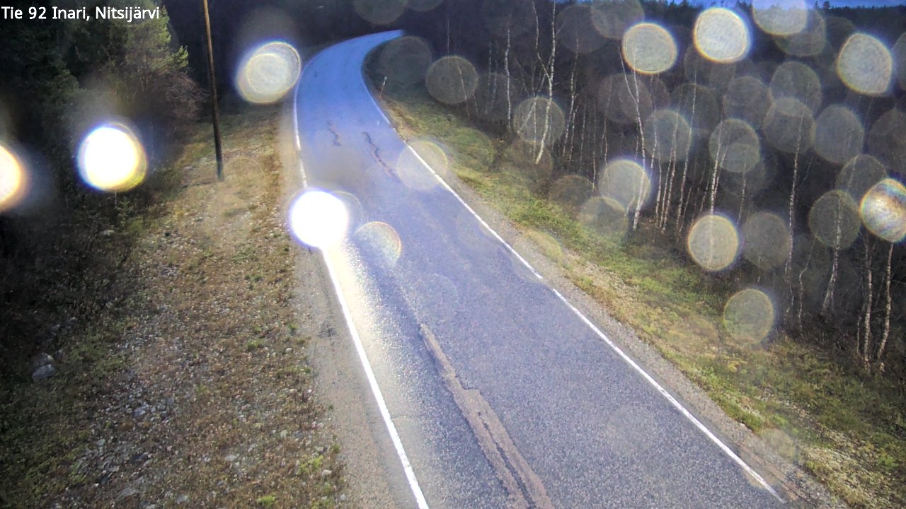 Kelikamerat Kuva Tie 92 Inari, Nitsijärvi, Inari, Lappi