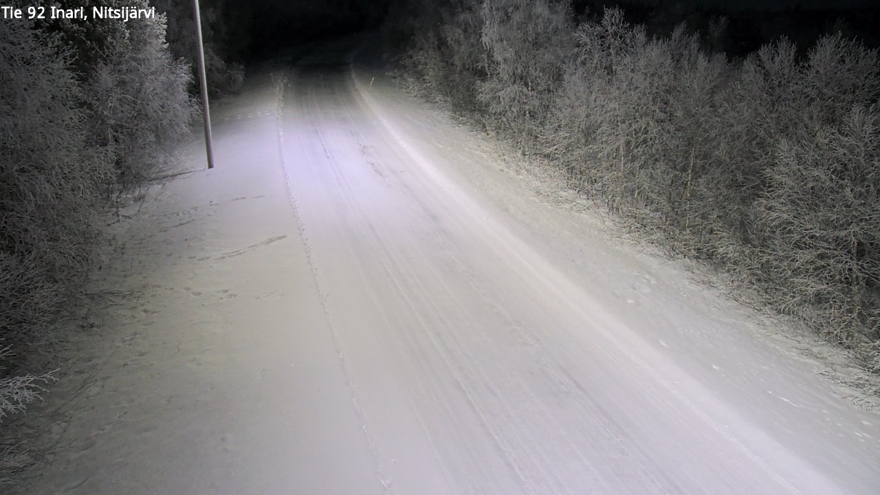Kelikamerat Kuva Tie 92 Inari, Nitsijärvi, Inari, Lappi