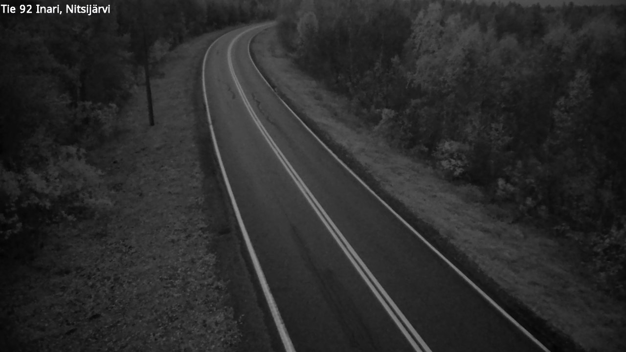 Kelikamerat Kuva Tie 92 Inari, Nitsijärvi, Inari, Lappi