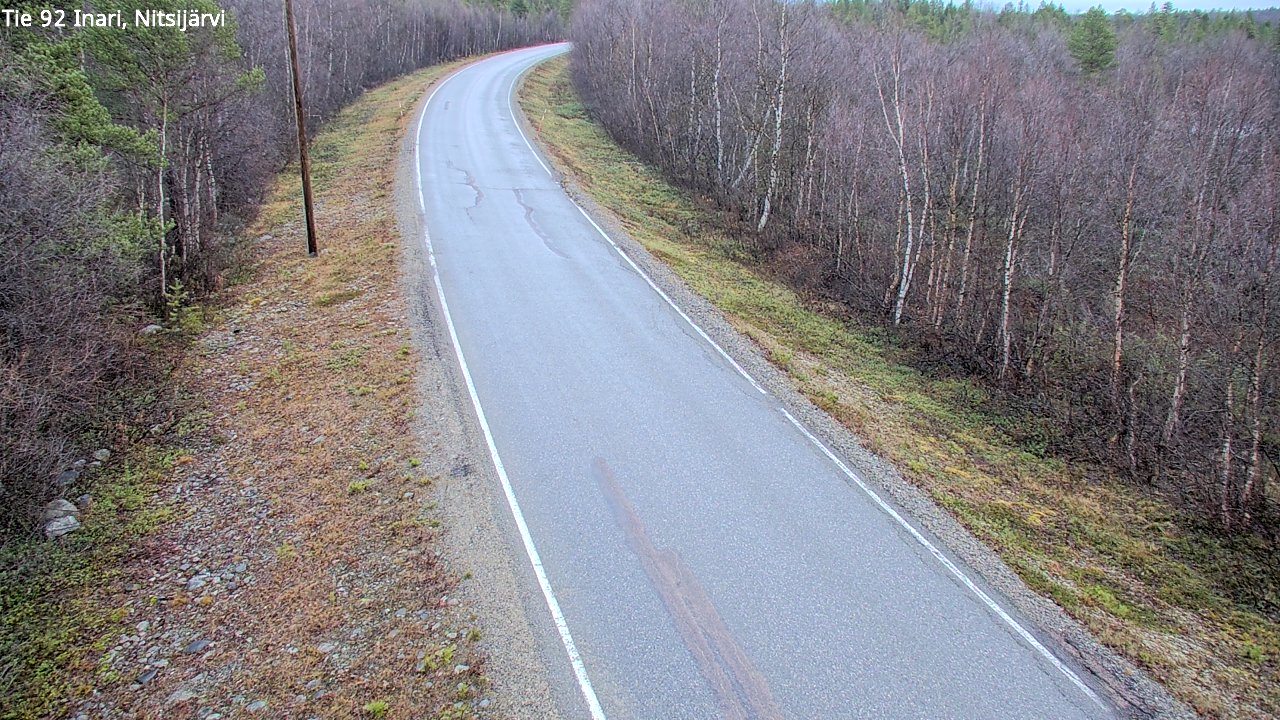 Kelikamerat Kuva Tie 92 Inari, Nitsijärvi, Inari, Lappi