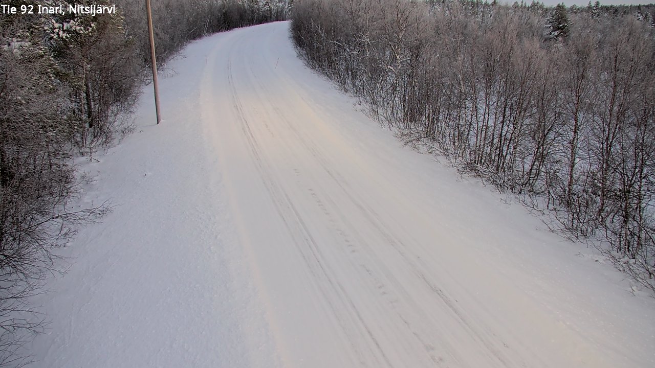 Weather Camera Image Road 92 Inari, Nitsijärvi, Inari, Lappi