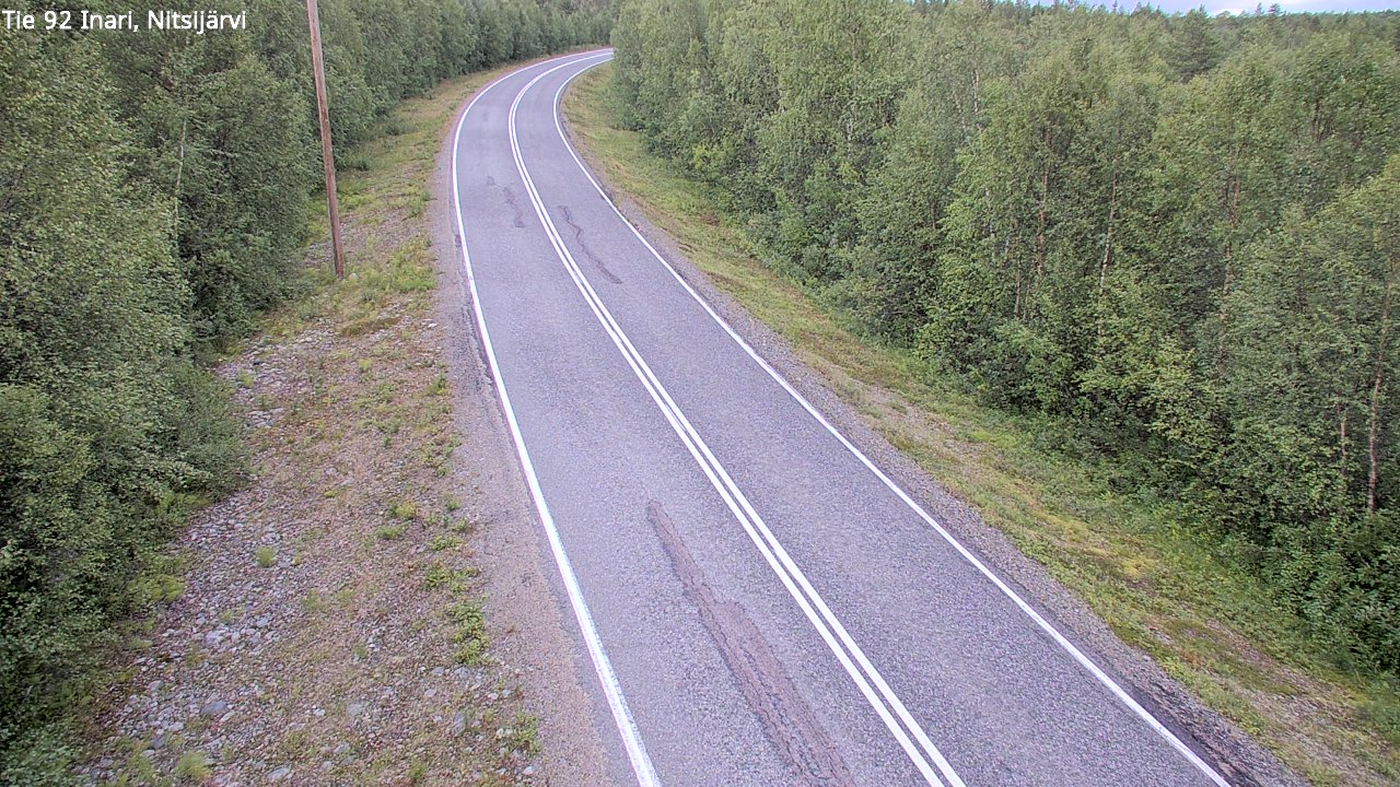 Weather Camera Image Väg 92 Enare, Nitsijärvi, Inari, Lappi