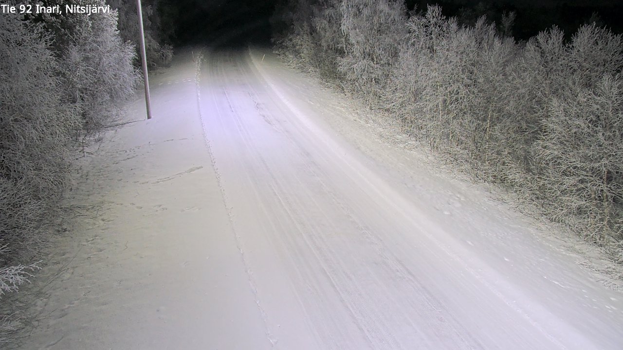 Kelikamerat Kuva Tie 92 Inari, Nitsijärvi, Inari, Lappi