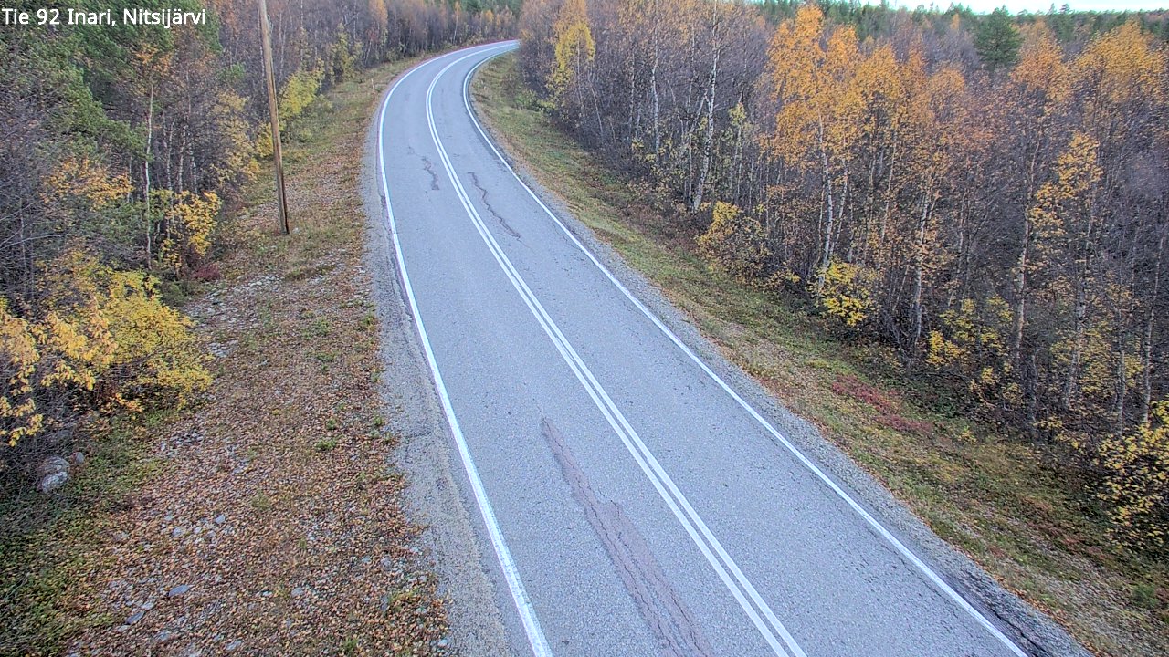 Kelikamerat Kuva Tie 92 Inari, Nitsijärvi, Inari, Lappi