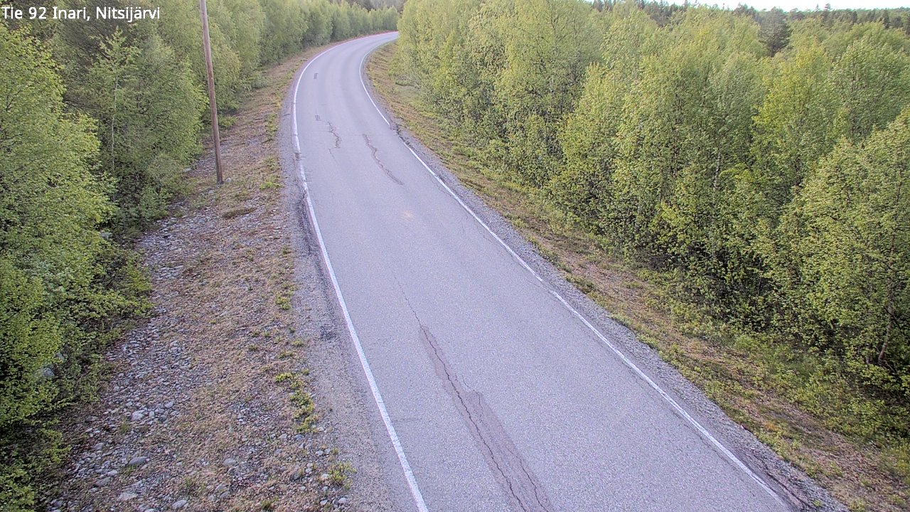 Kelikamerat Kuva Tie 92 Inari, Nitsijärvi, Inari, Lappi