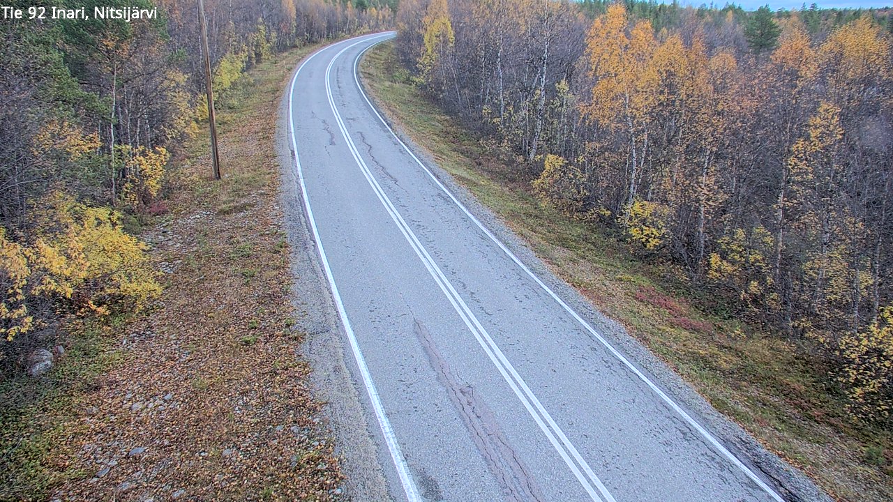 Kelikamerat Kuva Tie 92 Inari, Nitsijärvi, Inari, Lappi