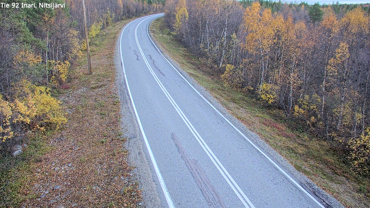 Kelikamerat Kuva Tie 92 Inari, Nitsijärvi, Inari, Lappi
