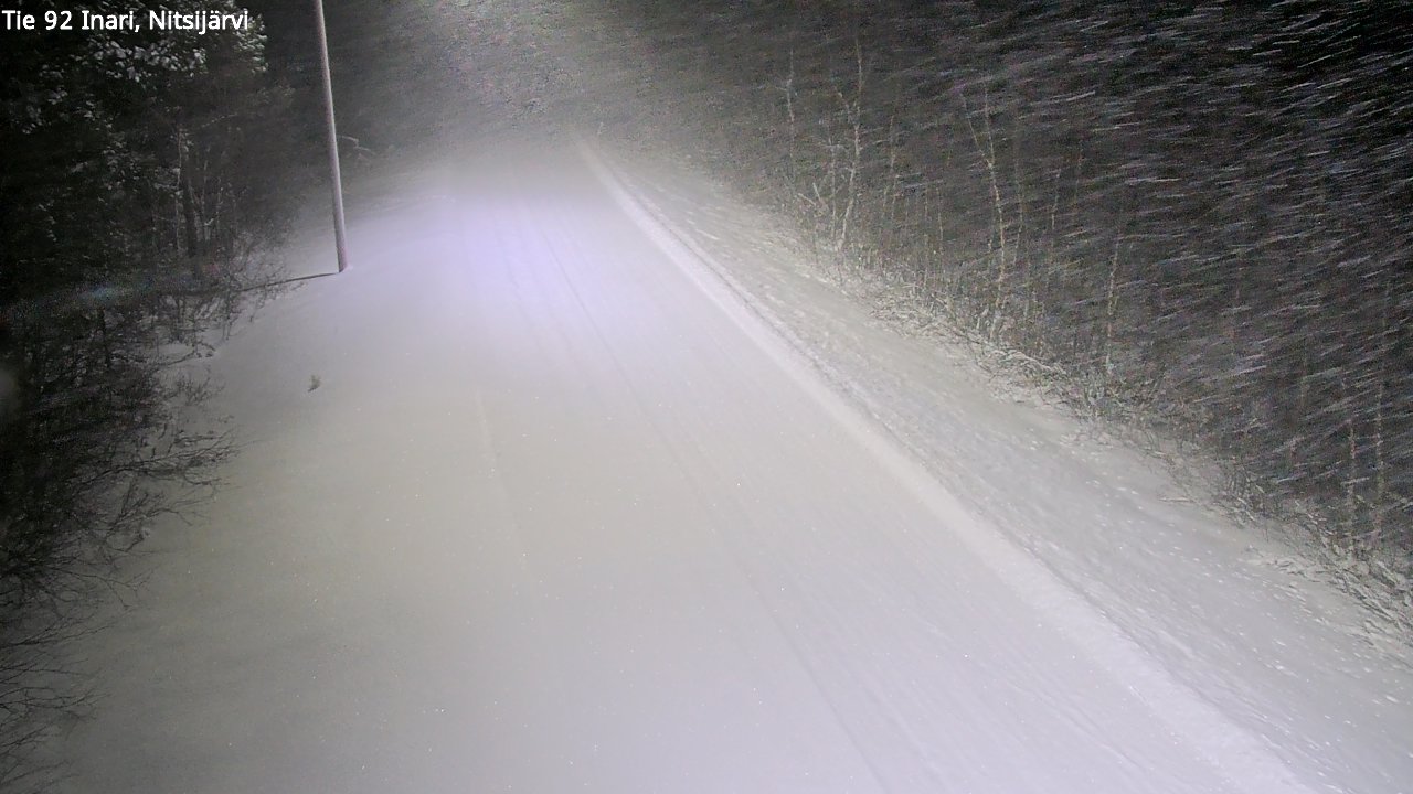 Kelikamerat Kuva Tie 92 Inari, Nitsijärvi, Inari, Lappi