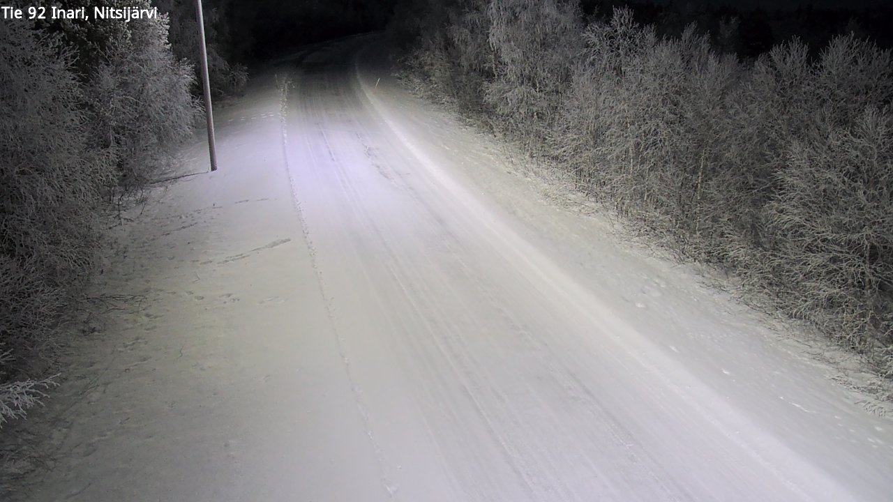 Kelikamerat Kuva Tie 92 Inari, Nitsijärvi, Inari, Lappi