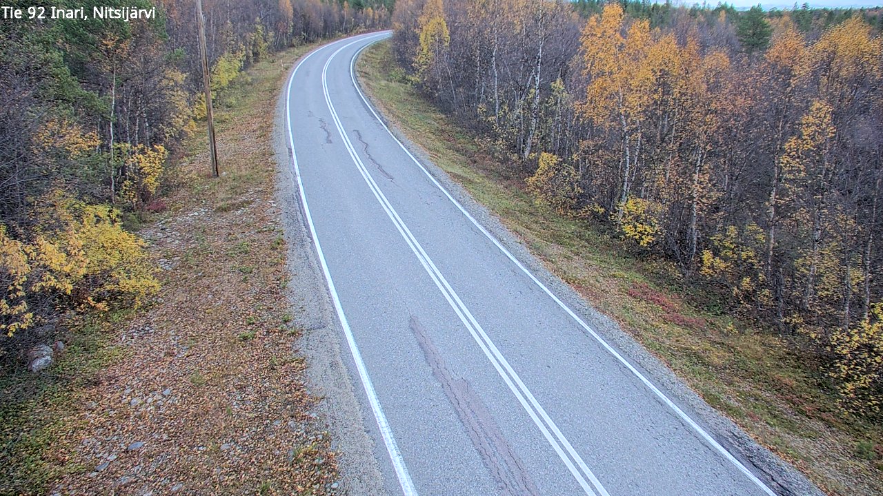 Kelikamerat Kuva Tie 92 Inari, Nitsijärvi, Inari, Lappi