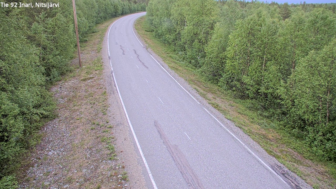 Kelikamerat Kuva Tie 92 Inari, Nitsijärvi, Inari, Lappi