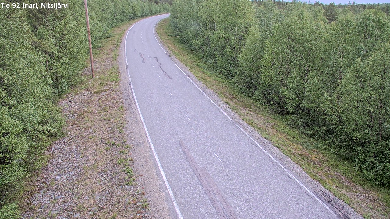 Kelikamerat Kuva Tie 92 Inari, Nitsijärvi, Inari, Lappi